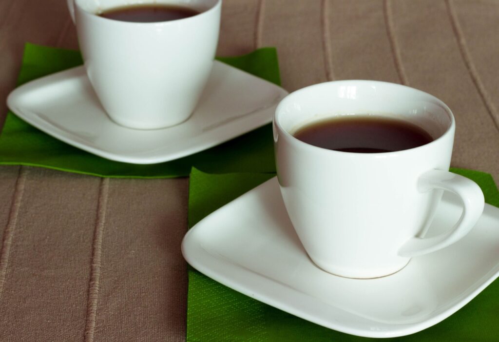 cups of tea in white cups